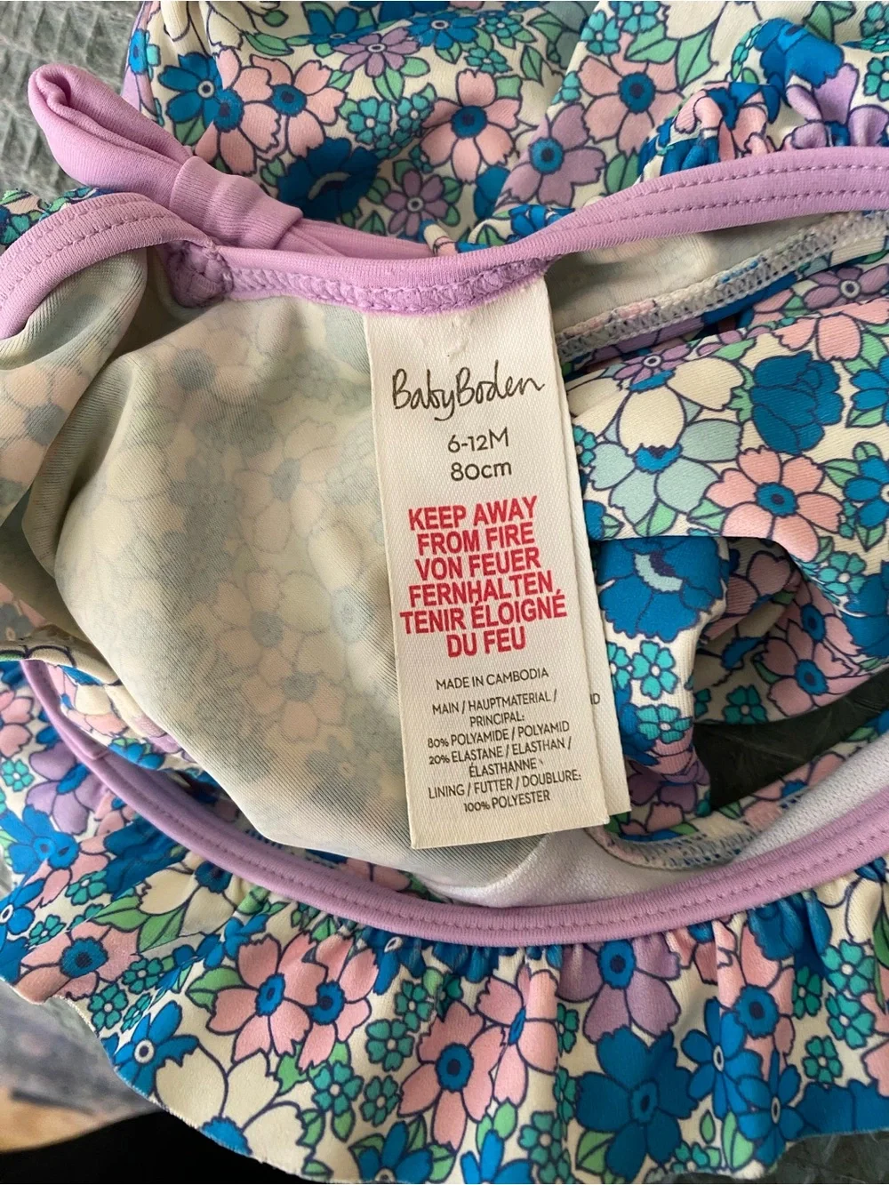 Baby Boden bright floral